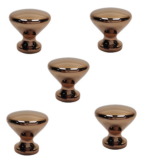 Kit 3 Puxador Cup Ponto Zen Rose - Zp5238.l00
