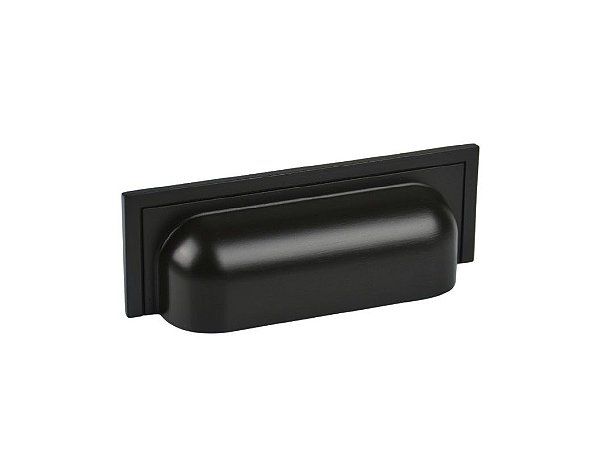 Puxador Plymouth Zen Preto Fosco Concha Zp5420.24