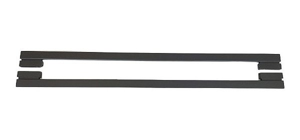 Puxador Para Porta Moma Preto Zen Duplo 1 Metro (1000 Mm)