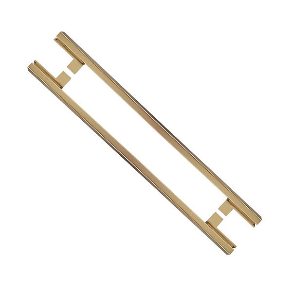 Puxador Para Porta Living Dourado Zen Duplo 50 Cm (500 Mm)