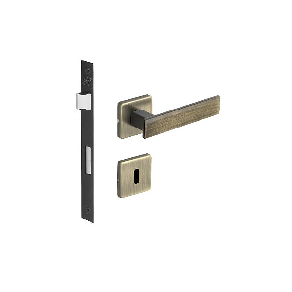 Fechadura Interna Metro Light Antique Ouro Velho Imab 55 Mm