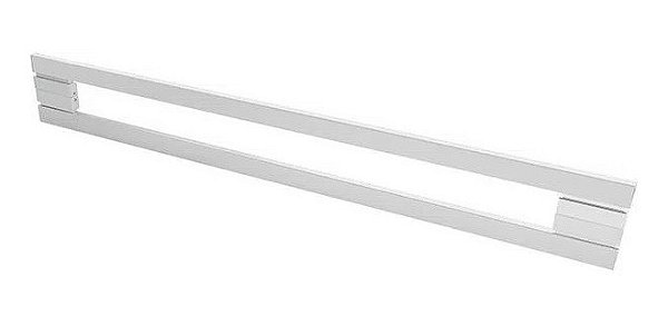 Puxador Porta Moma Cromado Inox Pol Zen Duplo 50 Cm - 500 Mm