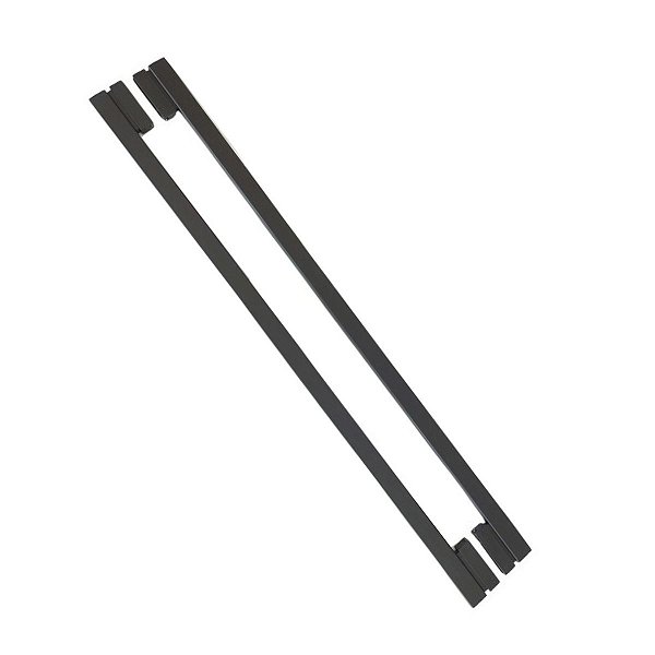 Puxador Para Porta Moma Preto Zen Duplo 1,5 Mt (1500 Mm)