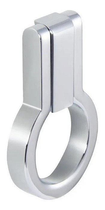 Puxador Antique Ponto Zen Cromado Zp5404.1 Móveis Pingente