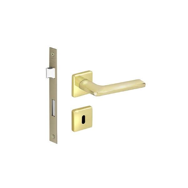 Fechadura Interna Polara Dourada Brilhante Imab Latão 55mm