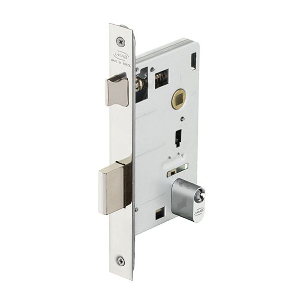 Fechadura Imab Máquina  Avulsa 55mm Externa  + Cilindro Inox