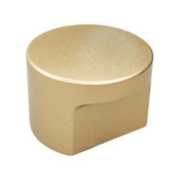 Puxador Radio Medio Zen 16mm Dourado (fosco) Ponto 18x27mm