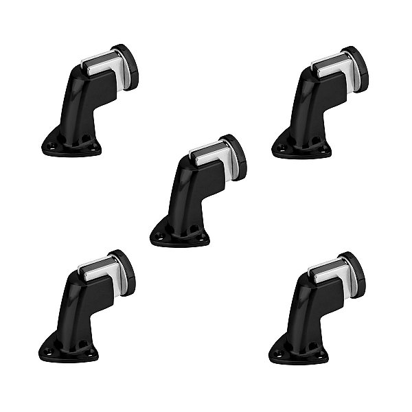 Kit 5 Prendedor Fixador Trava Porta Magnético 808 Imab Preto