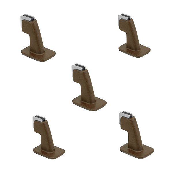 Kit 5 Prendedor Batedor Porta Magnetico Adesivo Corten Imab