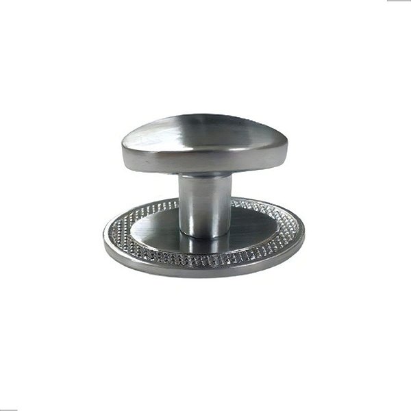 Puxador Beetle Com Base Granada Zen Escovado Zp5402.2.
