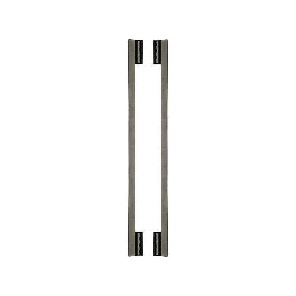 Puxador Para Porta Minimalist Niquel Velho Zen Duplo 1500 Mm