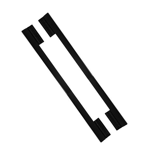 Puxador Porta Minimalist Duplo 300mm (30cm) Preto Fosco Zen