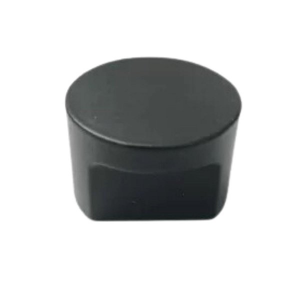 Puxador Moveis Radio Medio 16mm Preto Zen Ponto Zp4309.24