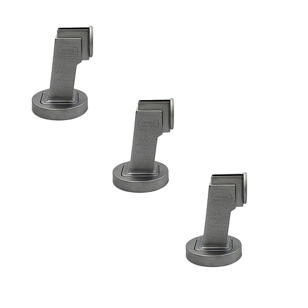 KIT 3 PRENDEDOR PORTA MAGNETICO 535 ESCOVADO UNIAO MUNDIAL