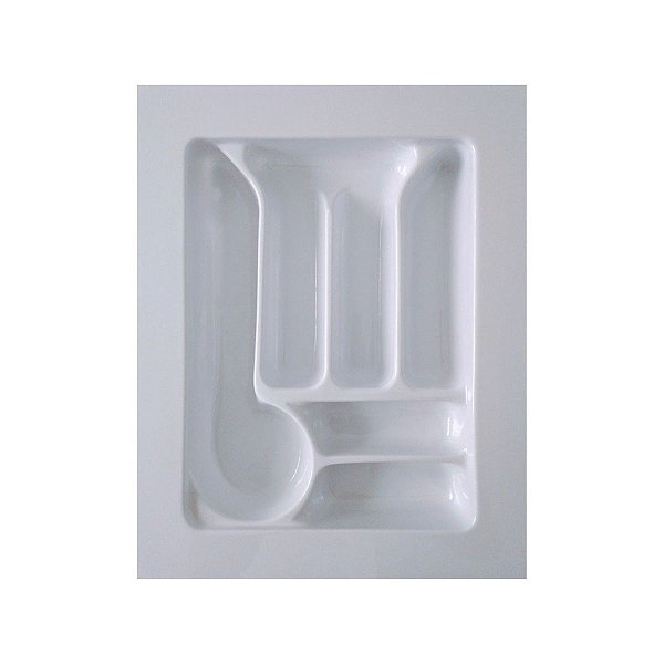 Organizador Divisor De Talheres 6 Divisões Branco Resistente