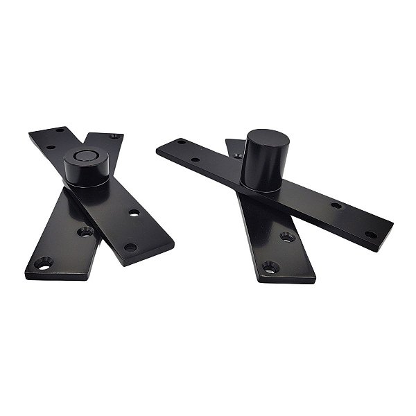 Dobradiça Pino Porta Pivotante Inox 304 Preto Até 450 Kg
