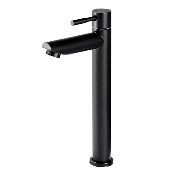Torneira Banheiro Lavabo Inox 304 Preto Fosco Alta 1/4 Volta