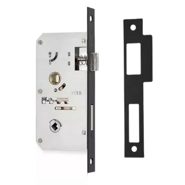 FECHADURA PADO MAQUINA AVULSA BANHEIRO CONCEPT 40MM PRETA