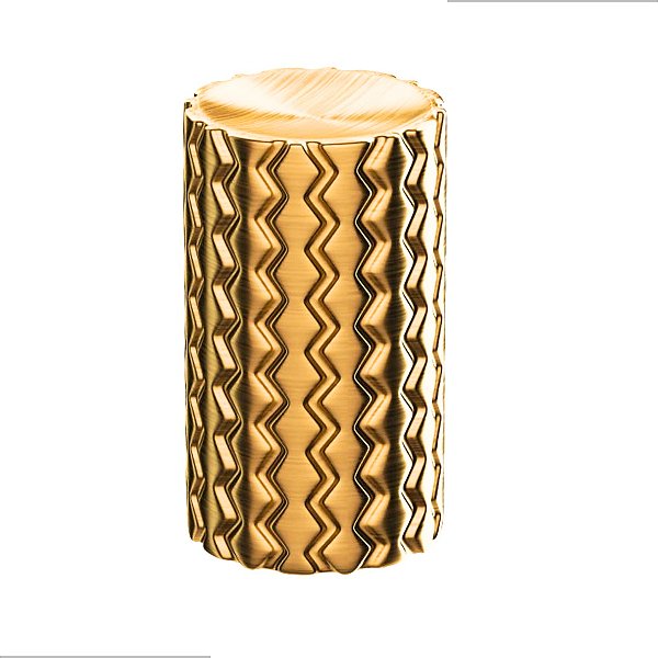 PUXADOR ZIGRINATO IL1780 18x30 PONTO BRONZE ESC ( DOURADO )