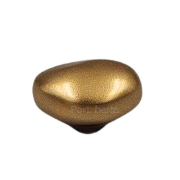 PUXADOR PONTO SEIXO P 30MM X 23MM DOURADO MATTE (FOSCO) ZEN