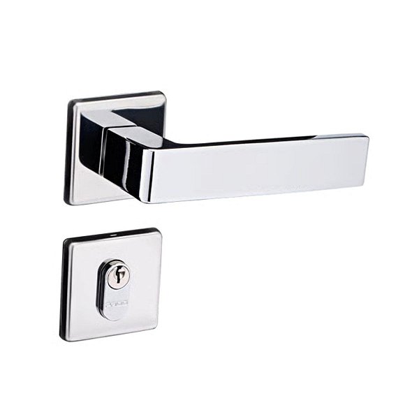 FECHADURA PADO CONCEPT 419 EXTERNA CROMADA 40MM COM CILINDRO
