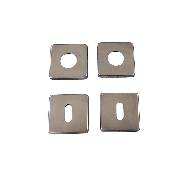 ROSETAS AVULSAS FECHADURA INTERNA AROUCA 080 QUADRADA INOX