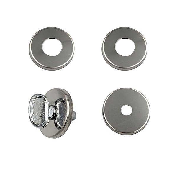 ROSETAS AVULSAS FECHADURA BANHEIRO AROUCA 084 REDONDA INOX