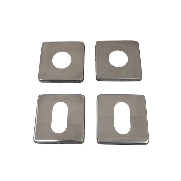 ROSETAS AVULSAS FECHADURA EXTERNA AROUCA 080 QUADRADA INOX