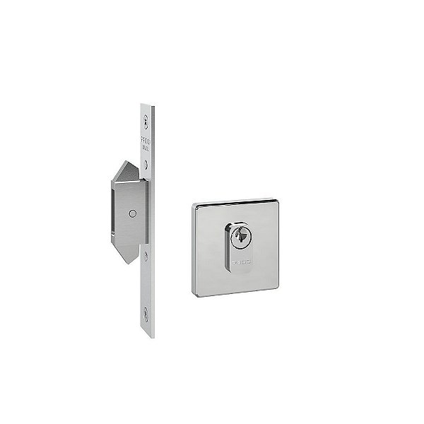 Fechadura Porta Correr Pado Inox Cromada Trava Expansiva IXP