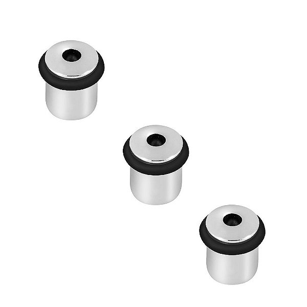 KIT 3 AMORTECEDOR DE PORTA IMAB 0300 ZAMAK AVULSO CROMADO