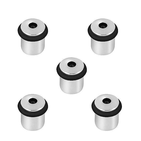 KIT 5 AMORTECEDOR DE PORTA IMAB 0300 ZAMAK AVULSO CROMADO