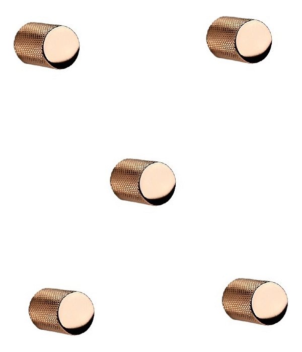 Kit 5 Puxador Bali Granado Ponto Rose Zen Design Zp5365.l00