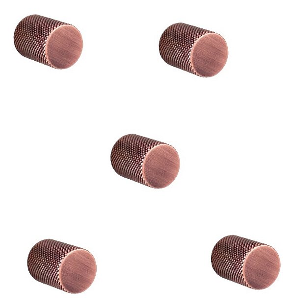 Kit 5 Puxador Bali Granado Ponto Vecchio Cobre Zen Desing