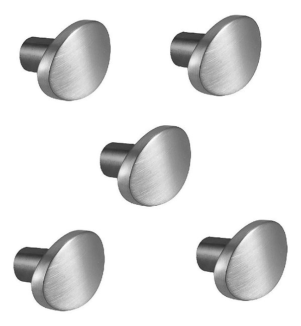 Kit 5 Puxador Beetle Zen Niquel Velho Zp5403.889 Ponto