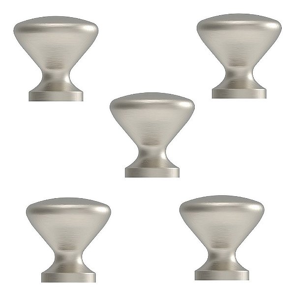 Kit 5 Puxador Cup Zen Niquel Escovado Com Verniz Zp5238.916