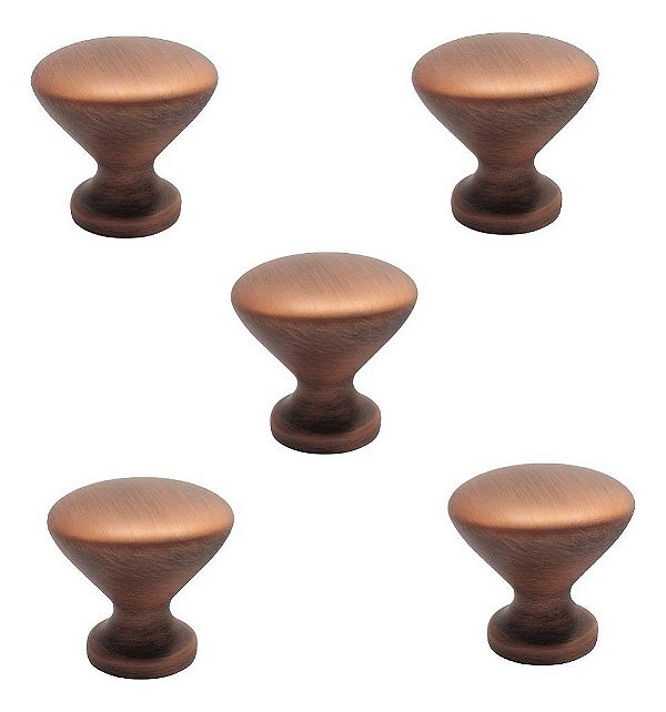 Kit 5 Puxador Cup Zen Vecchio Cobre Zp5238.648