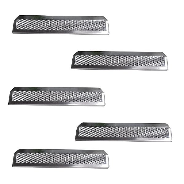 Kit 5 Puxador Moveis Citizen 45 Graus G Escovado Zen