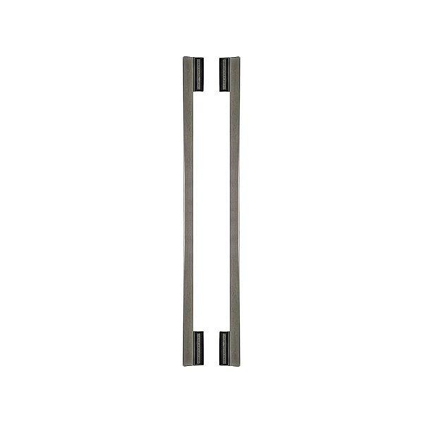 Puxador Para Porta Minimalist Niquel Velho Zen Duplo 1500 Mm