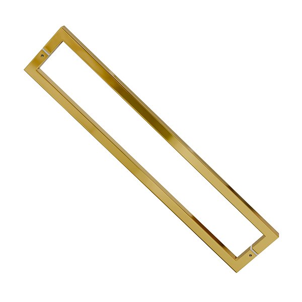 PUXADOR DUPLO INOX PARA PORTA IL4070 60CM (600MM) GOLD DOURADO BRILHANTE ITALY LINE