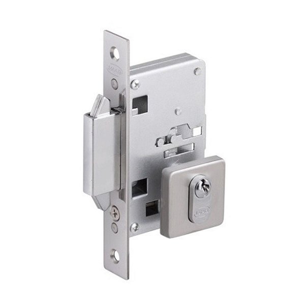 Fechadura Porta de Correr e Abrir Imab Quadrada 2491 Inox Escovado 55MM