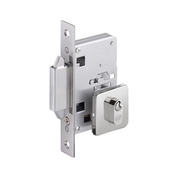 Fechadura Porta de Correr e Abrir Imab 2491 Cromada 55MM