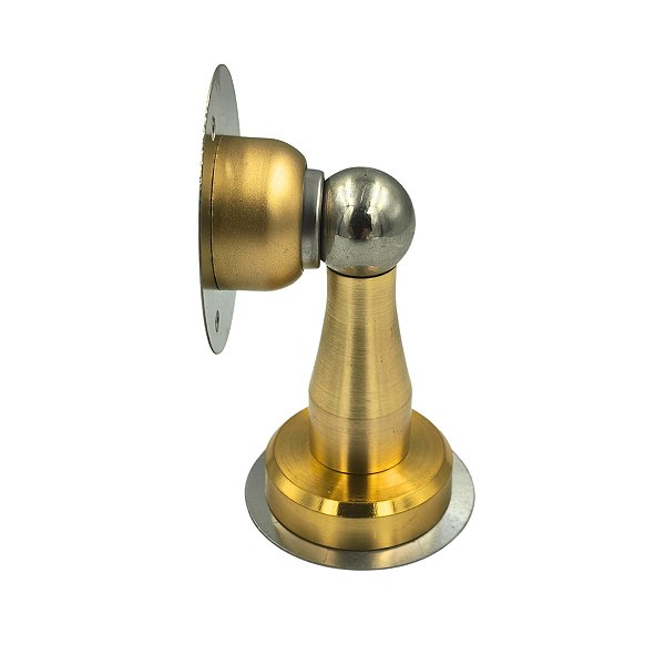 PRENDEDOR BATEDOR DE PORTA MAGNETICO ADESIVO INOX DOURADO