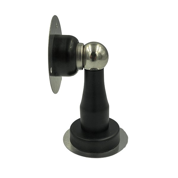 PRENDEDOR BATEDOR DE PORTA MAGNETICO ADESIVO PRETO FOSCO