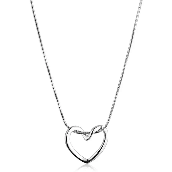 Conjunto Aço Inox com Detalhe de Coração - Elegância e Delicadeza