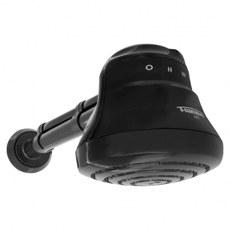 DUCHA FAME FAMINHO 4TEMPERATURA PRETO 220V COM BRAÇO 30CM 727750