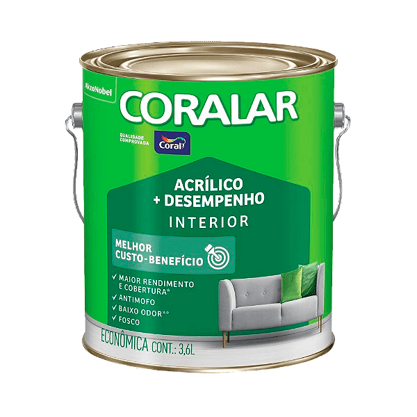 LATEX CORALAR 3,6 LITROS AREIA 674516