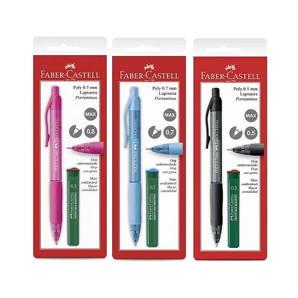 Lapiseira Poly + Grafite 0.5 mm - Faber-Castell - Unidade