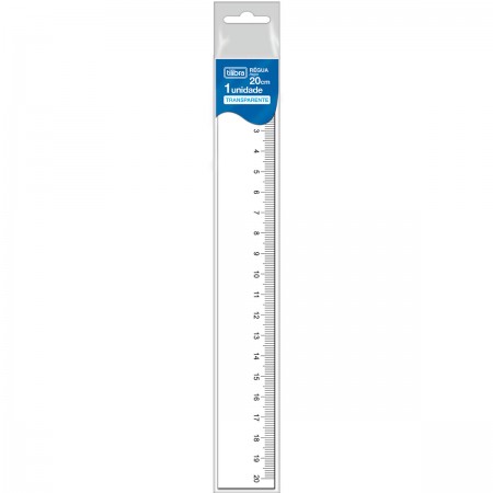 Régua 20cm em Poliestireno Académie - Tilibra