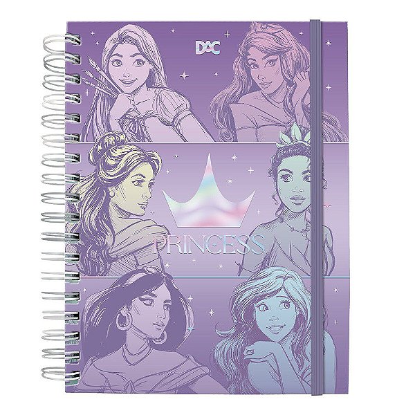 Caderno Smart Universitário Princesas com folhas reposicionáveis- DAC