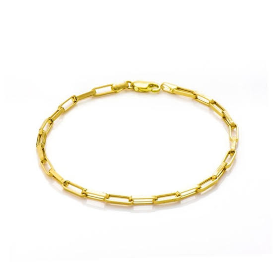 Pulseira corrente elos Lia banhado a ouro 18k